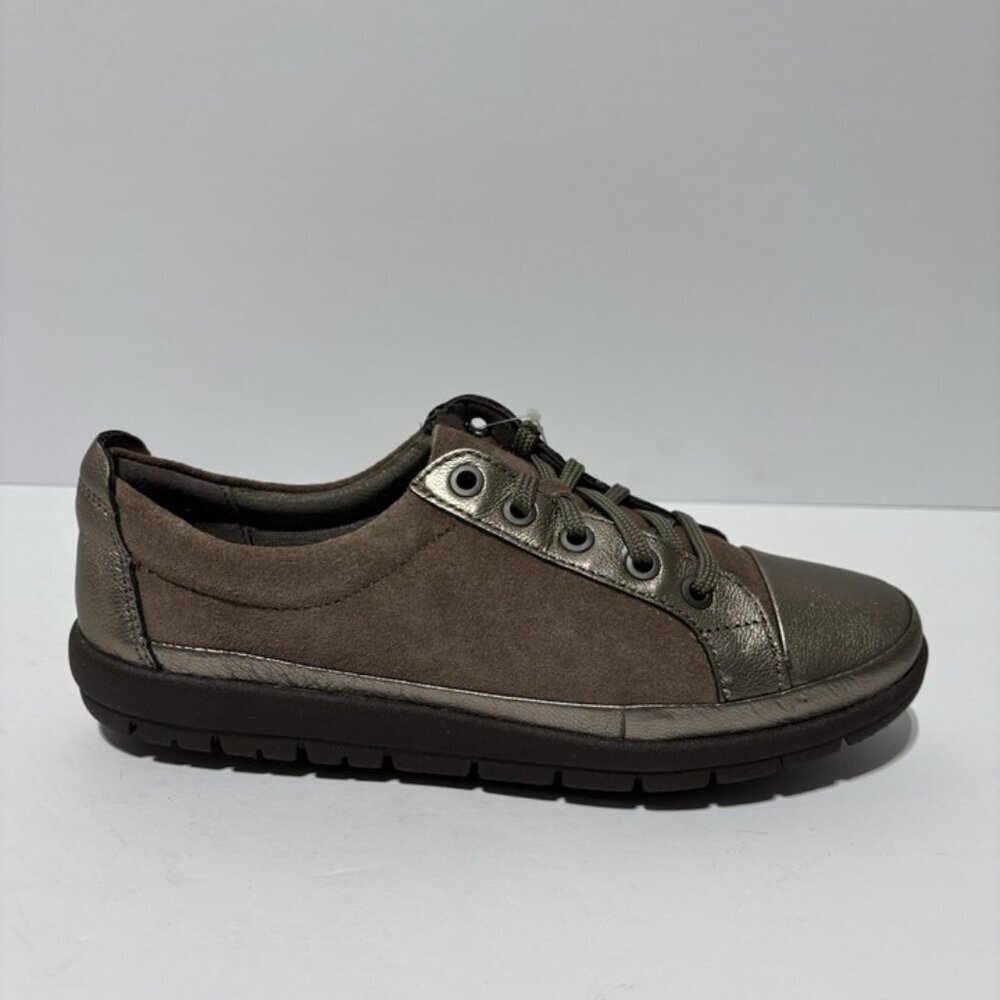 Easy Spirit Women’s Canisa Bronze Lace-Up Sneakers, Size 7.5 M